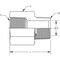 World Wide Fittings Male Pipe to Female Pipe Expander Stainless Steel 5405X04X04SS - alternate 1